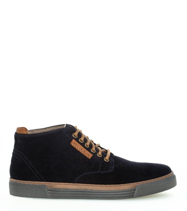 0460.11.11 1 Donkerblauw suède sneakerboot Pius Gabor