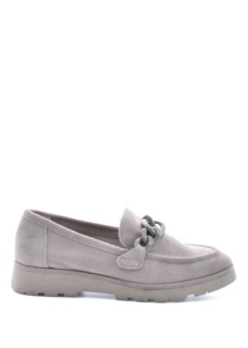 Chunky loafer in beige suède Marco Tozzi