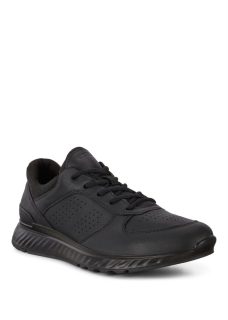 835314-01001 3 Zwart nubuck heren sneaker Ecco