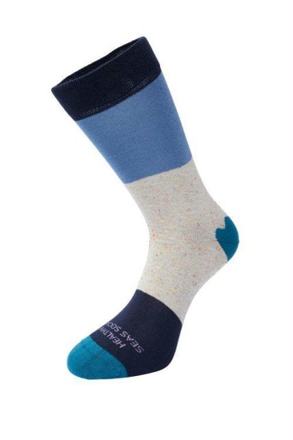 sand 4 Beige blauwe healthy seas socks sand