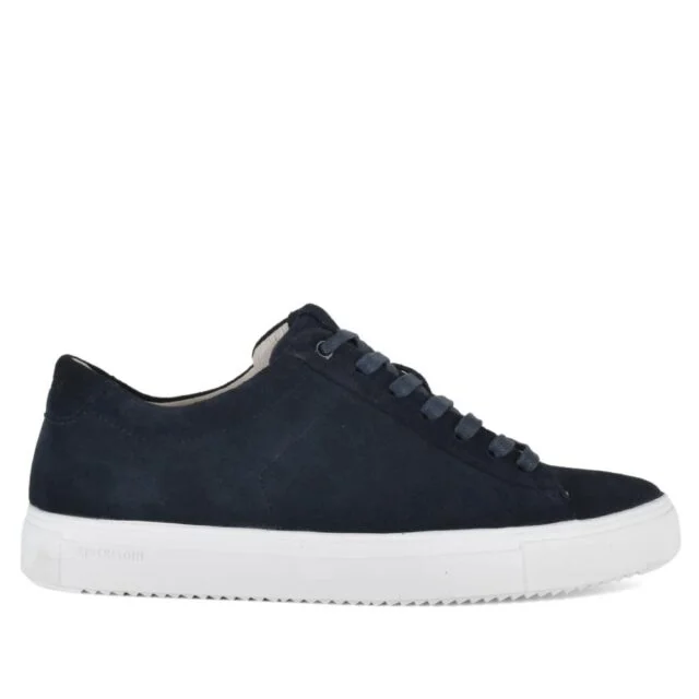 Donkerblauwe Blackstone heren sneaker suède ZG02