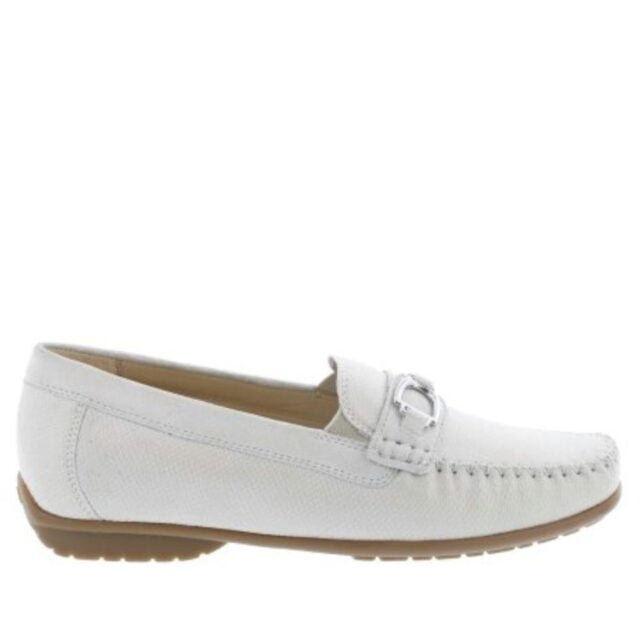 Dames instapper in off-white leer Cortizia 66975