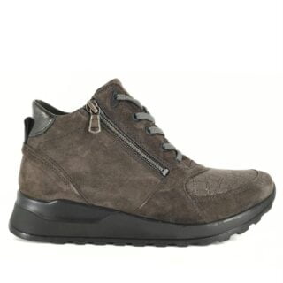 Hiroko 364H81 302 052 5 Grijze halfhoge sneaker H wijdte en met orthotritt van Waldläufer
