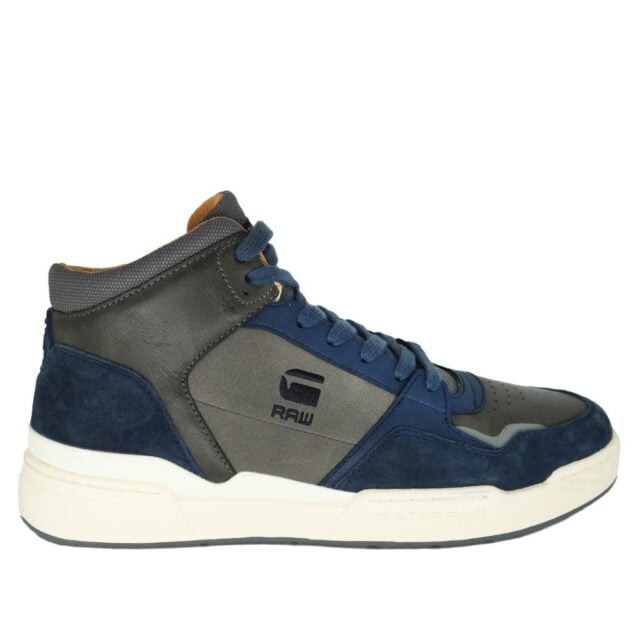 Heren sneaker Attac-mid in blauwe combinatie G-Star