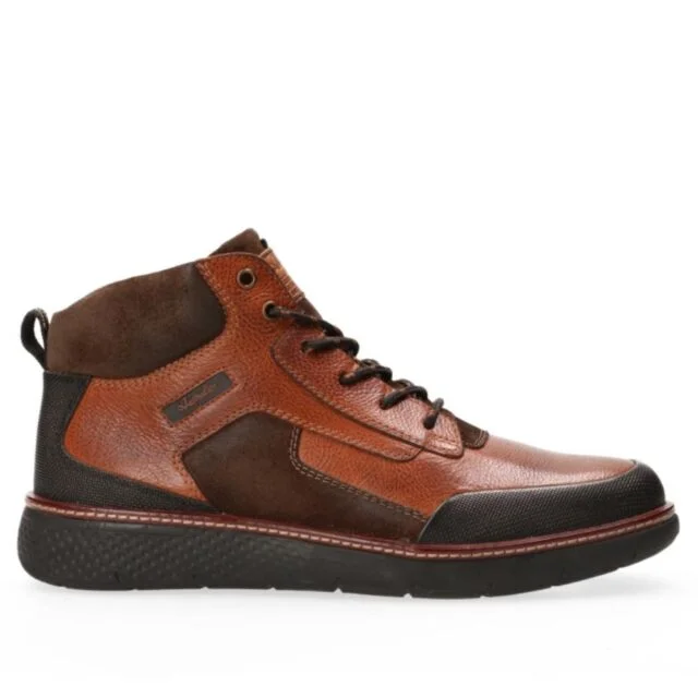 Veterboot in cognac leer combinatie Durango 15-1595