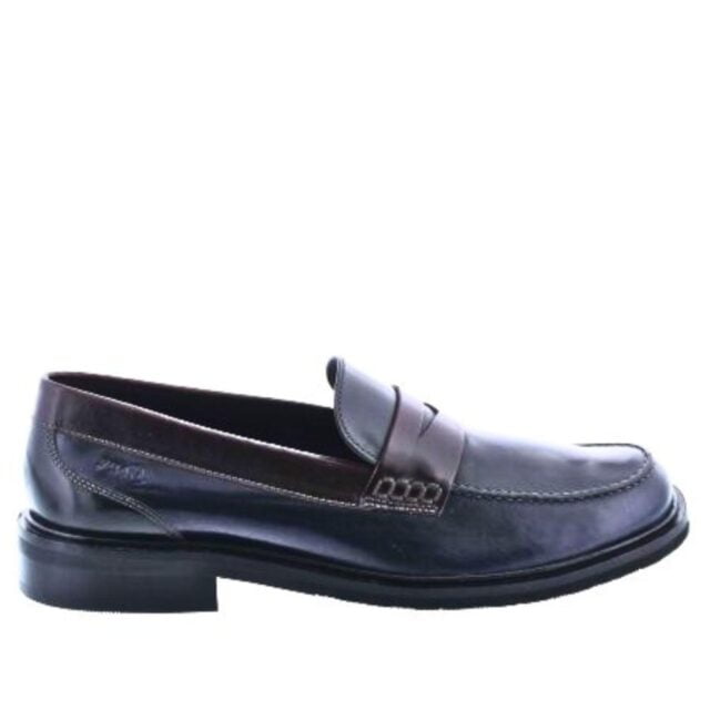 Blauw leercombinatie pennyloafer Sioux Nishima