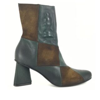 Groen Papucei enkellaarsje owl green