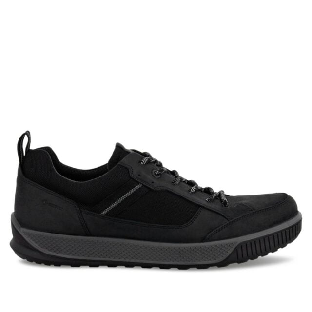 Sportieve veterschoen in zwart nubuck Ecco 501874