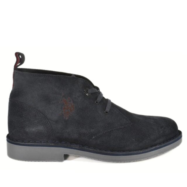 Desert-boot in donkerblauw suède U.S. Polo MUST005