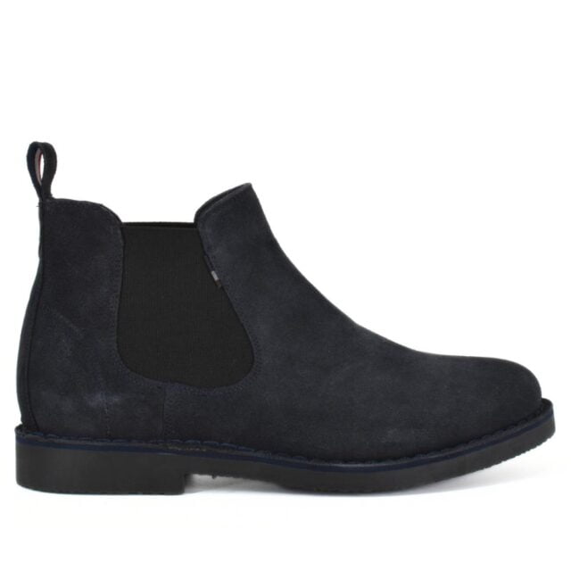 Chelseaboot in blauw suède US Polo MUST006
