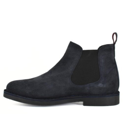 Chelseaboot in blauw suède US Polo MUST006