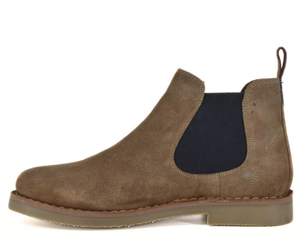 Must006-TAU001 2 Chelsea boot in taupe suède US Polo MUST006