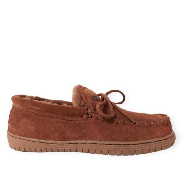 Schapenvacht dames pantoffel in steenrood Warmbat Koala
