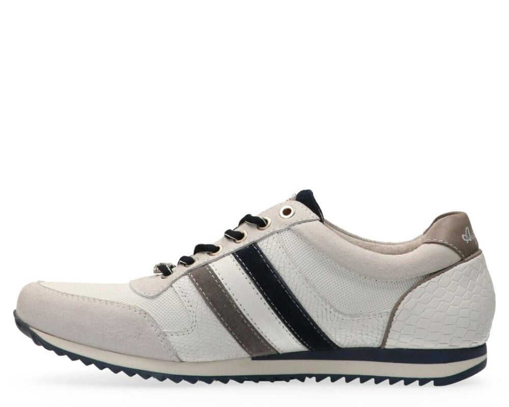 Camaro 15.1547.02-B5A 2 Sneaker in wit leer combinatie en uitneembaar voetbed Australian