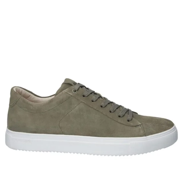 Sneaker in groen nubuck met uitneembaar voetbed