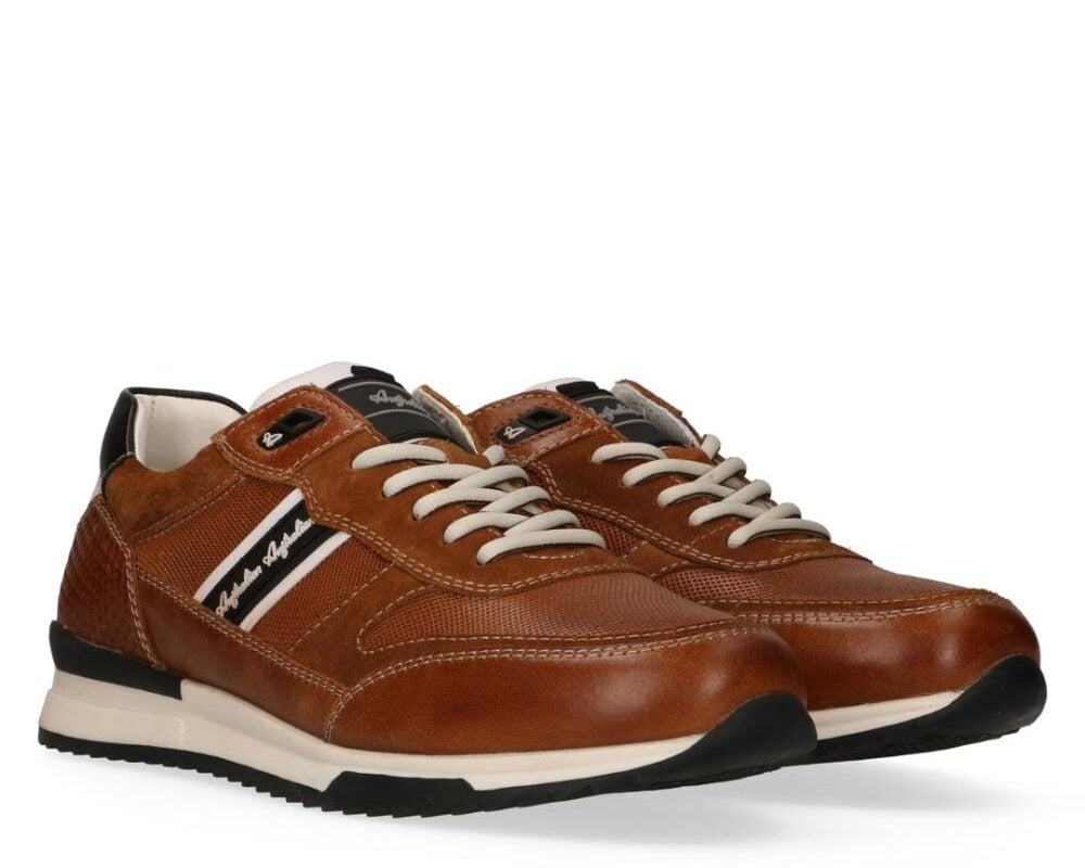 Filmon 15.1600.01.DJA 2 Sneaker in cognac leer en met uitneembaar voetbed
