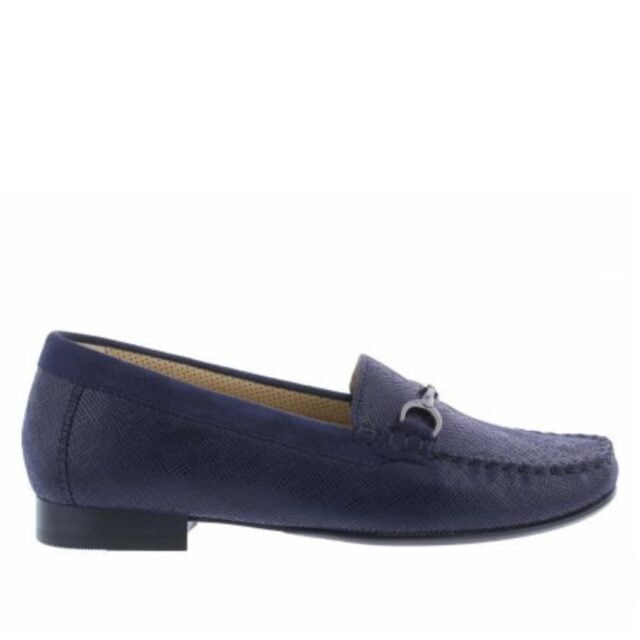 Loafer in blauw leer Sioux Cortizia