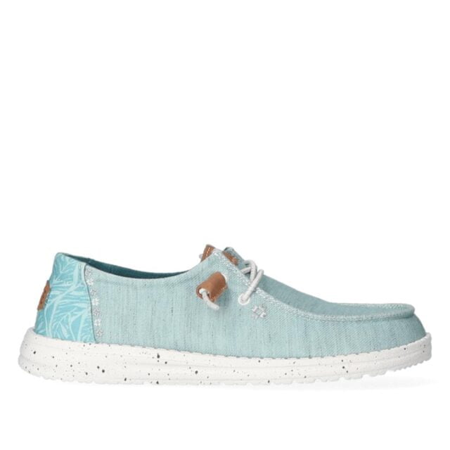 Hey dude schoenen dames lichtblauw