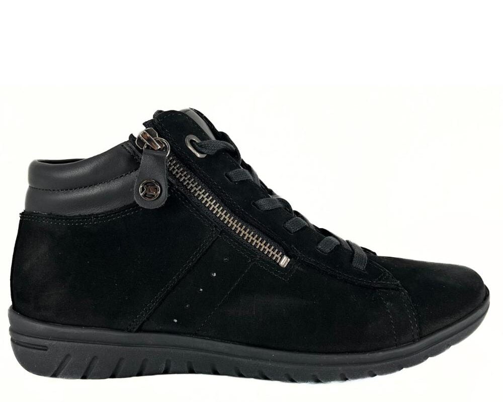 172.0836-01.01 1 Hartjes sneaker zwart wijdte G