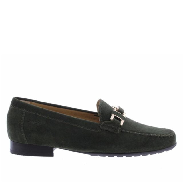 Sioux Cambria loafer in groen suède