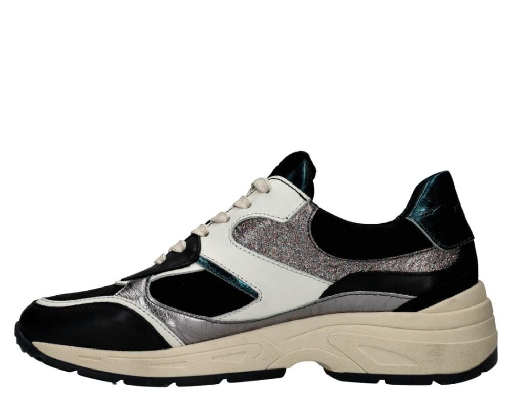 Talla 03.04 2 Sneaker in zwart/zilver combinatie Talla 03-04