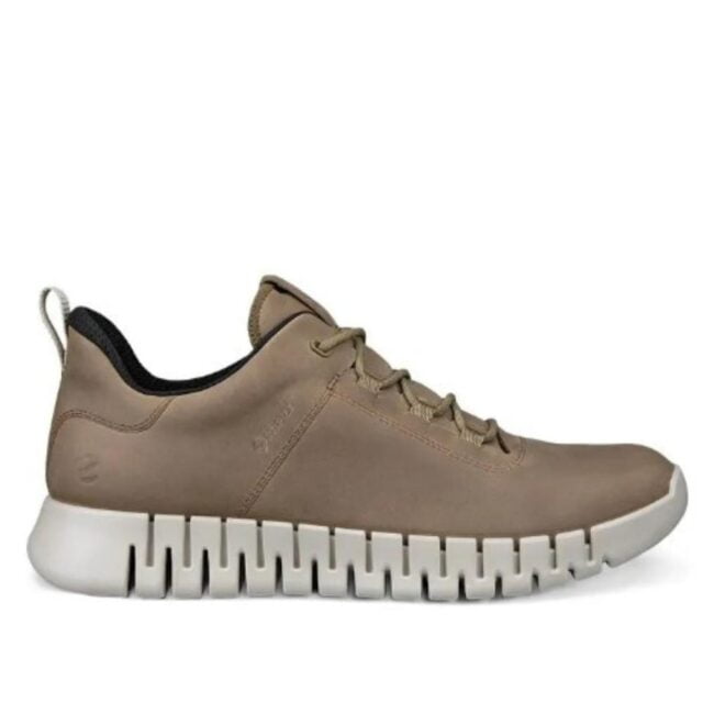 GRUUV sneaker in taupe kleurig leer Ecco