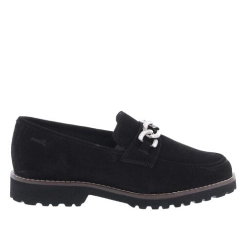 Loafer in zwart suède Sioux 67760