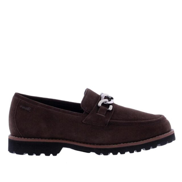 Loafer in donkerbruin suède Sioux 67765