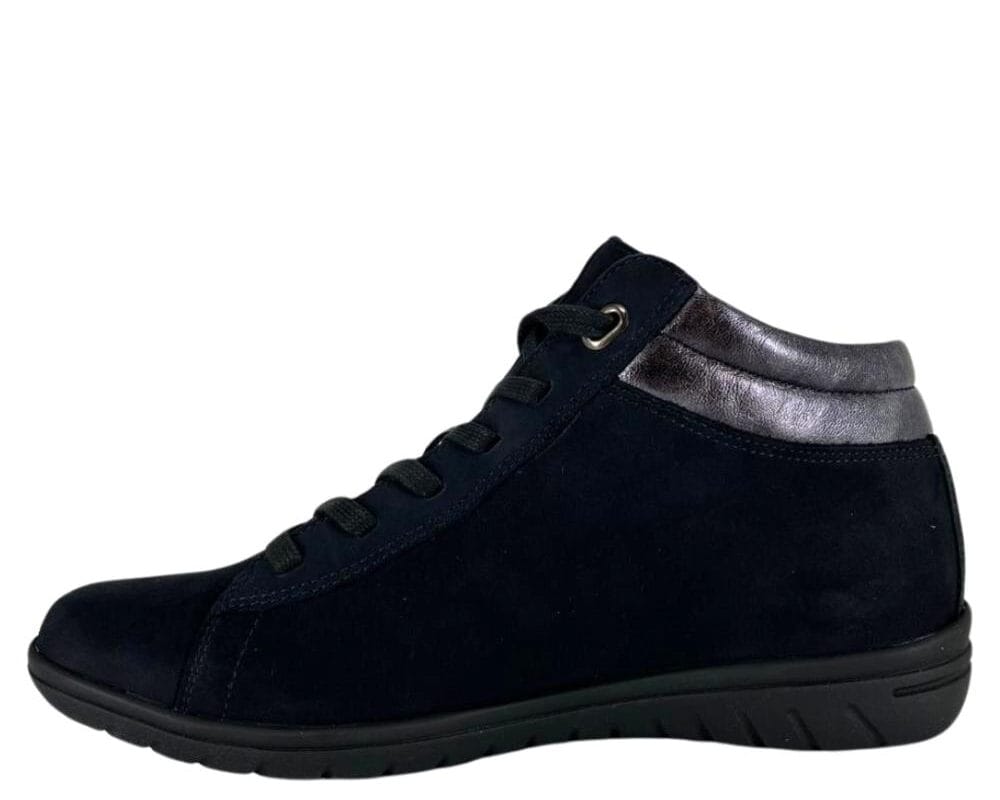 172.0836 47.13 2 Hartjes hoge sneaker donkerblauw wijdte G 172.083