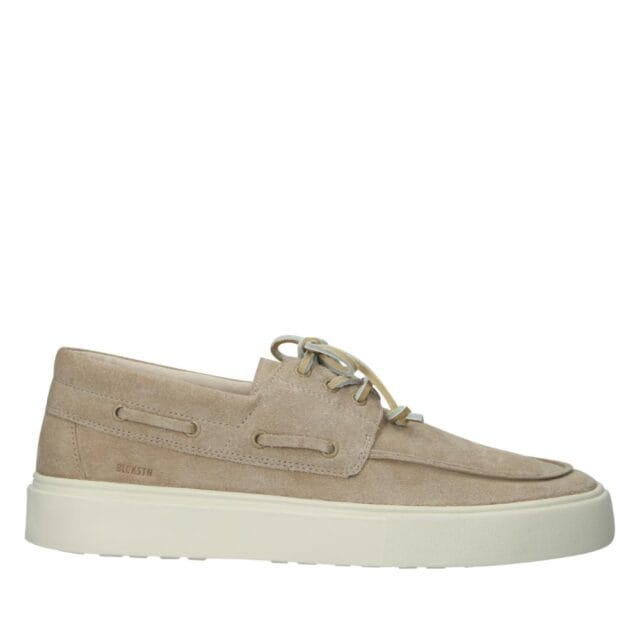 Beige Blackstone herenschoen bootschoen