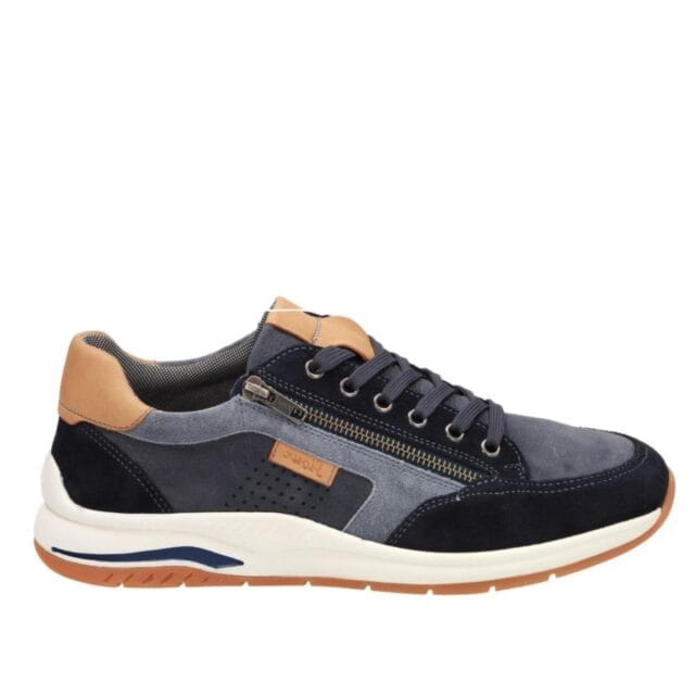 Sioux sneaker heren blauw wijdte J Turibio