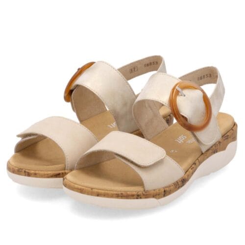 Beige dames sandaal Remonte R6853-61